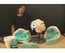 Sculpture art. Modelling  resin vacuum casting 